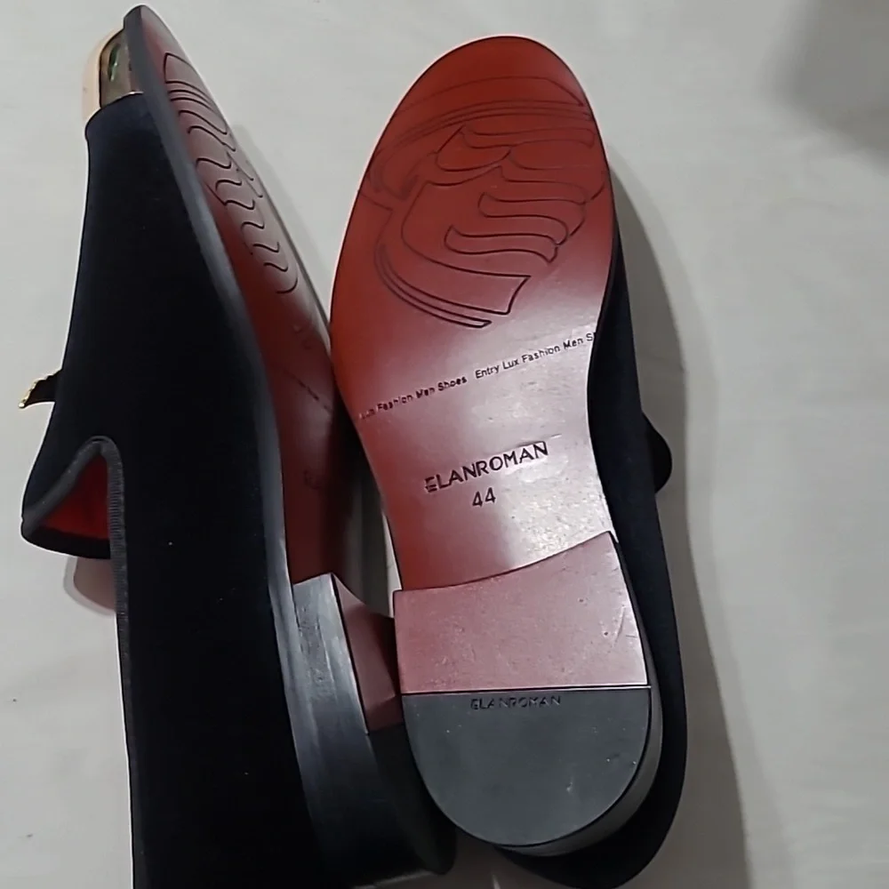 Men's Elanroman Suede Slipon Dress Shoes NWOT